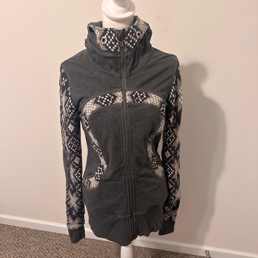Lululemon Live Simply Jacket Charcoal Jacket Size 8 - Picture 3 of 7
